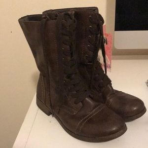 Brown Combat Boots